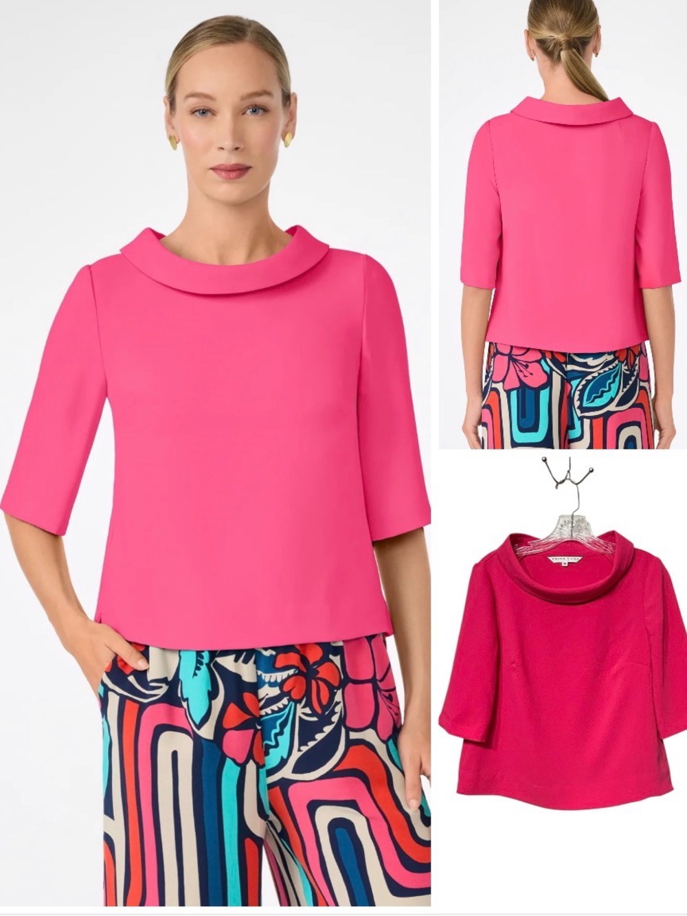 Trina Turk NWOT rose Kailee top